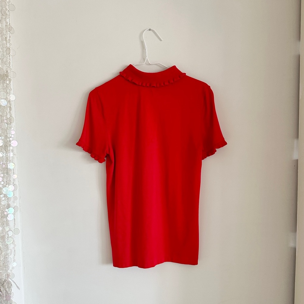 Tory Burch • Ruffle Polo - Picture 4 of 5